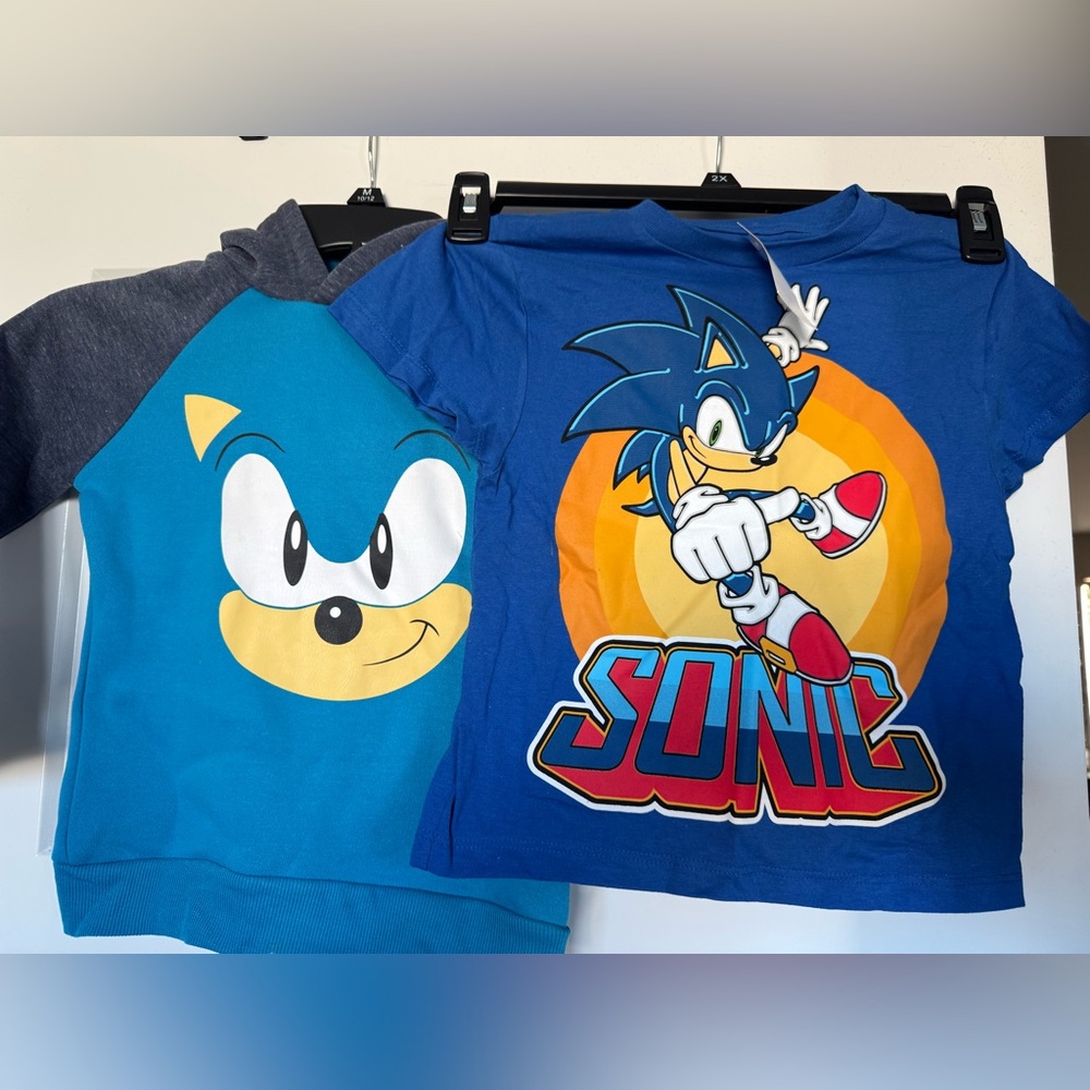 Sonic the Hedgehog Blue T-Shirt and Hoodie Set